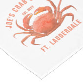 Krab Waterverven Illustratie Aangepaste tekst Korte Tafelloper (Hoek)