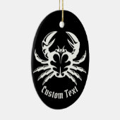 Krab Wit Keramisch Ornament (Rechts)