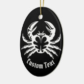 Krab Wit Keramisch Ornament (Links)