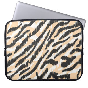 Krabbel Zebra Luipaard: Bont Laptop Sleeve