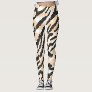 Krabbel Zebra Luipaard: Bont Leggings