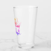 Krabbelende vrouw Water Tumbler - Regenboog (Links)