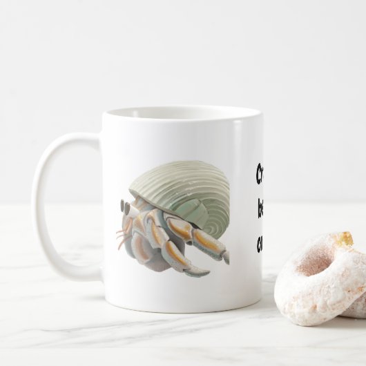 Krabbelig voor koffiekopje koffiemok (Met donut)
