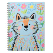 Krabbelkat notitieboekje blauw notitieboek (Voorkant)