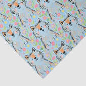 Krabbelkat Tissuepapier Blauw (Detail)