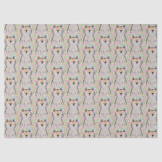 Krabbelkat Tissuepapier Grijs
