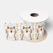 Krabbelkat Wit Lint (Spoel)
