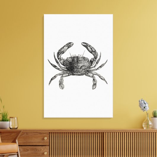  krabben Antiek krabben Persoonlijke Sjabloon Canvas Afdruk (Insitu (Woonkamer))