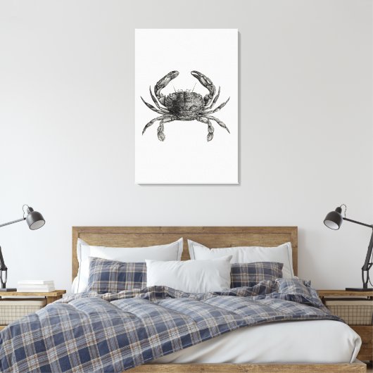  krabben Antiek krabben Persoonlijke Sjabloon Canvas Afdruk (Insitu (Slaapkamer))