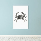  krabben Antiek krabben Persoonlijke Sjabloon Canvas Afdruk (Insitu (Houten vloer))