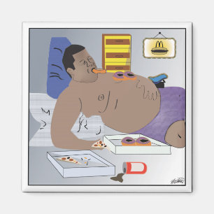 Krabben maken van je dik Kitchen Magnet Magneet