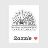 Krabben op de Kust - STICKER (Vel)