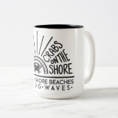 Krabben op de Shore Coffee Mok (Voorkant rechts)
