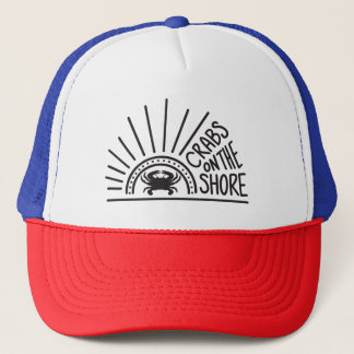 Krabben op de Shore Trucker Hat Trucker Pet