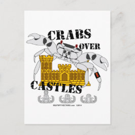 Krabben over Castles Briefkaart