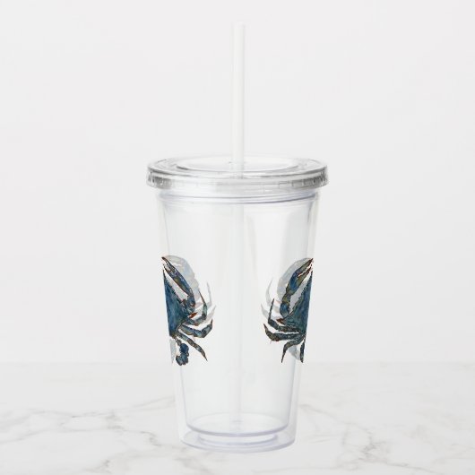 Krabben - True Blue Acryl Drinkbeker (Rechts)