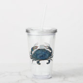 Krabben - True Blue Acryl Drinkbeker (Achterkant)
