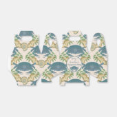 Krabbenfeest-waterverf Blauwe Krabben, Betrokkenhe Bedankdoosjes (Uitgevouwen)