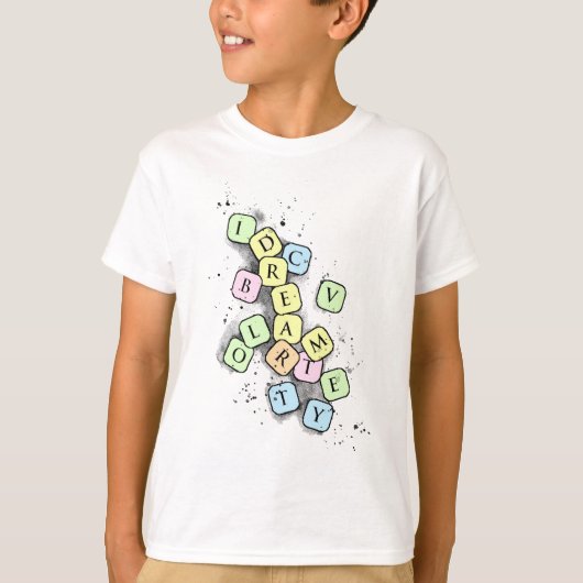Krabbenletters T-shirt (Voorkant)