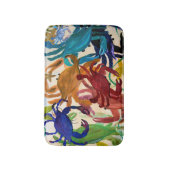 Krabbenpartij kleurig badmat aan de kust (Voorkant Verticaal)