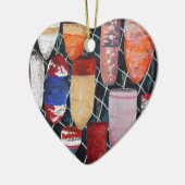 krabbenvisserij keramisch ornament (Links)