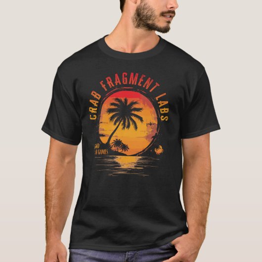 Krabfragment Labs (zonsondergang) T-shirt (Voorkant)