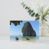 Krabi strand, Thailand. Briefkaart (Staand voorkant)