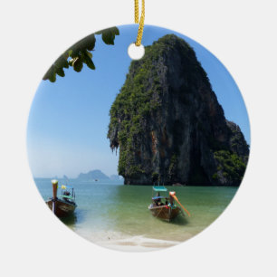 Krabi strand, Thailand. Keramisch Ornament