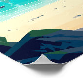 Krabi Thailand Beach Paradise Travel Poster (Hoek)