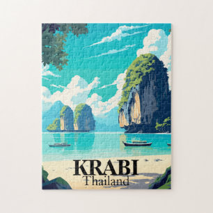 Krabi, Thailand Tropisch Strand Landschap Legpuzzel
