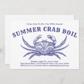 krabkook of bak uitnodiging Sjabloon (Voorkant / Achterkant)