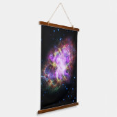 Krabnevel supernova restant Hubble Composiet Hangend Wandkleed (Gebogen)