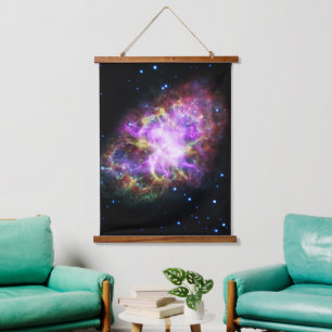 Krabnevel supernova restant Hubble Composiet Hangend Wandkleed