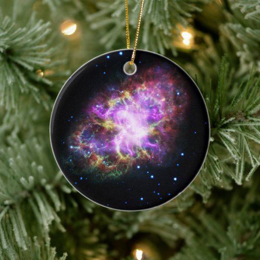 Krabnevel supernova restant Hubble Composiet Keramisch Ornament (Boom)