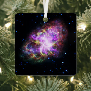 Krabnevel supernova restant Hubble Composiet Metalen Ornament