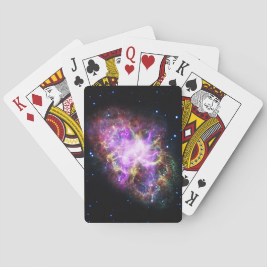 Krabnevel supernova restant Hubble Composiet Pokerkaarten (Achterkant)