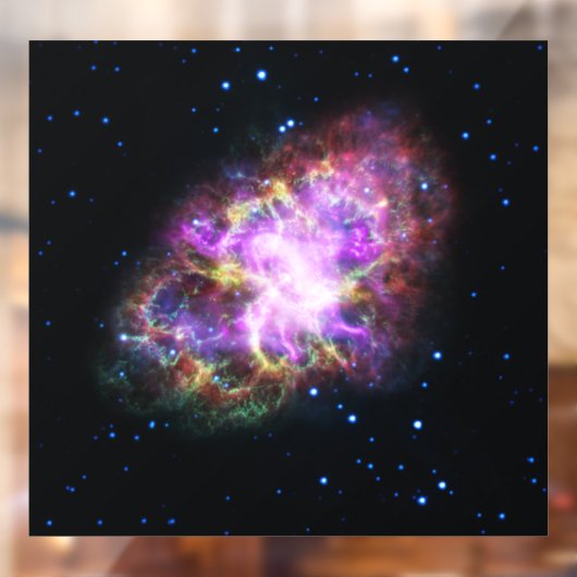 Krabnevel supernova restant Hubble Composiet Raamsticker (Vel 2)