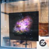 Krabnevel supernova restant Hubble Composiet Raamsticker (Cafe Raam)