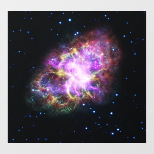 Krabnevel supernova restant Hubble Composiet Raamsticker (Vel)