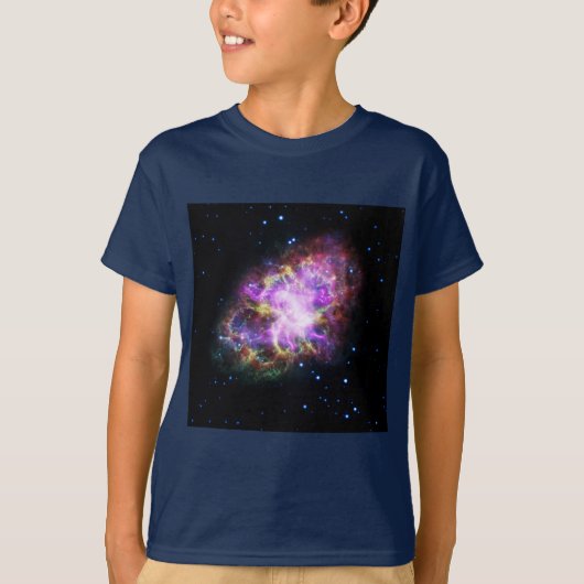 Krabnevel supernova restant Hubble Composiet T-shirt (Voorkant)