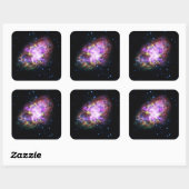 Krabnevel supernova restant Hubble Composiet Vierkante Sticker (Vel)