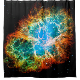 Krabnevel Supernova Restant Hubble Ruimtefoto Douchegordijn