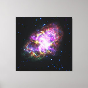 Krabnevel Supernovarest Hubble Composiet Canvas Afdruk
