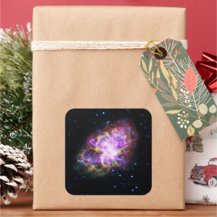 Krabnevel Supernovarest Hubble Composiet Vierkante Sticker