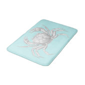  krabontwerp Turquoise Blue Bath Mat (Gekanteld)