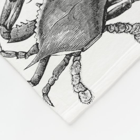  krabtekening fleece deken (Hoek)