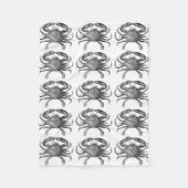  krabtekening fleece deken (Voorkant)