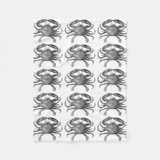  krabtekening fleece deken (Voorkant)