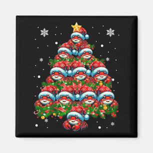 Krabverlichting Kerstvakantie Kerstman Krab Kerstb Magneet