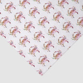 Krabweefsel papier blauw Waterverf patroonstrand (Detail)